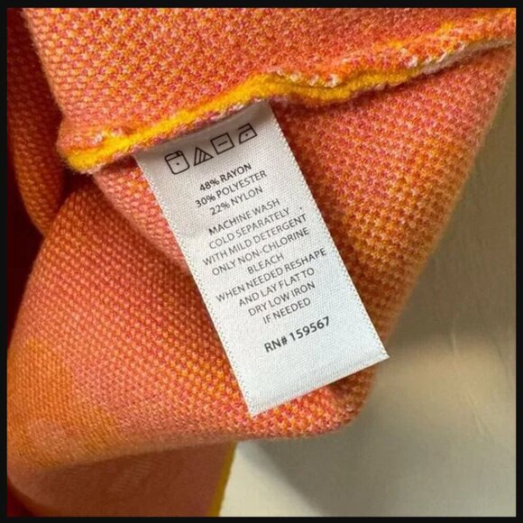 Willow & Wind Knit Orange Pink Halter Floral Print Daisy Women Size Large Dress - Picture 6 of 6